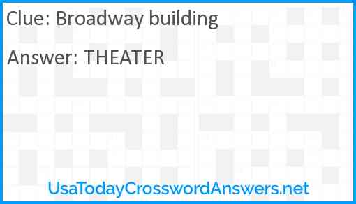 Broadway building Answer