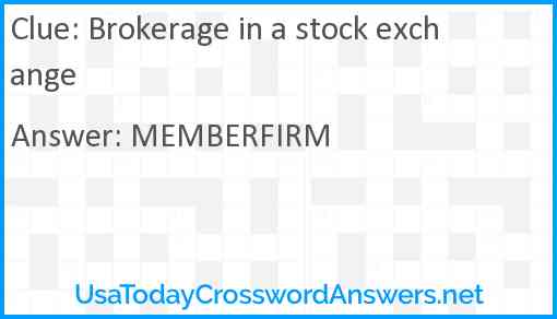 Brokerage in a stock exchange Answer