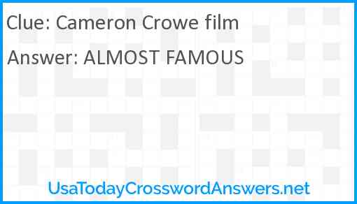 Cameron Crowe film Answer