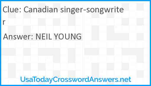 Canadian singer-songwriter Answer