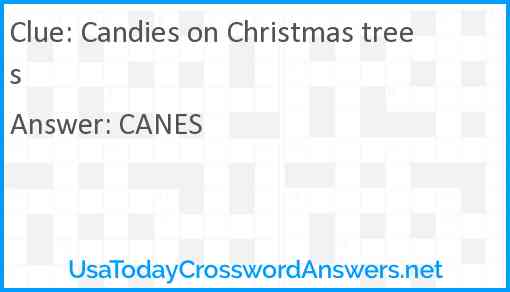 Candies on Christmas trees Answer