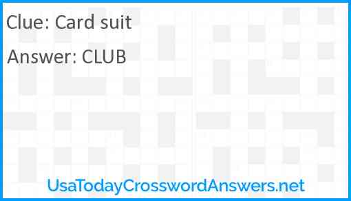 Card suit Answer