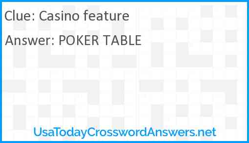 Casino feature Answer