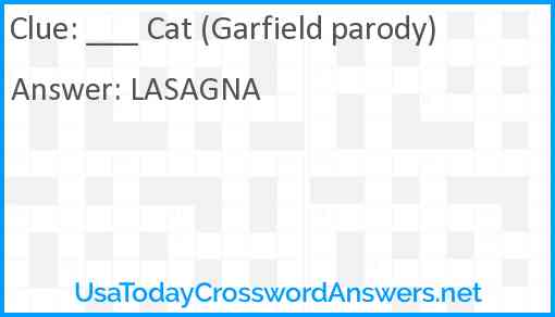 ___ Cat (Garfield parody) Answer