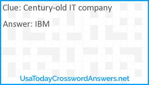 Century-old IT company Answer