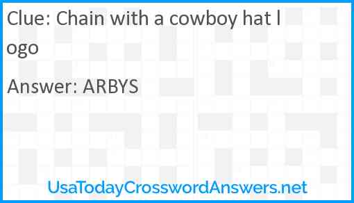 Chain with a cowboy hat logo Answer