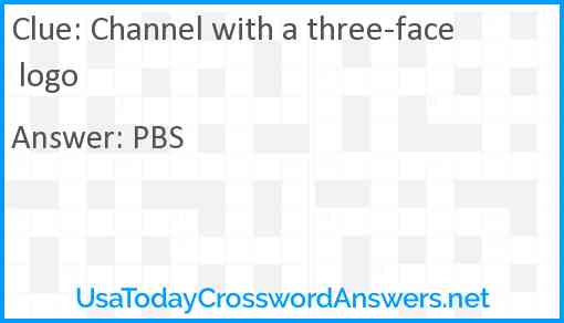 Channel with a three-face logo Answer