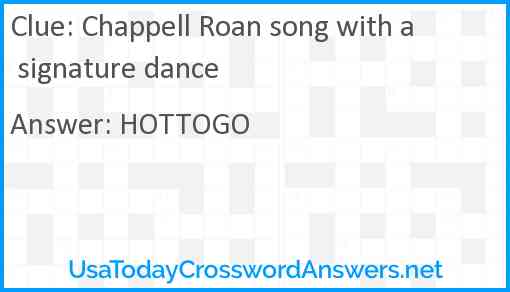 Chappell Roan song with a signature dance Answer