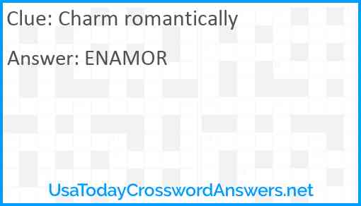 Charm romantically Answer
