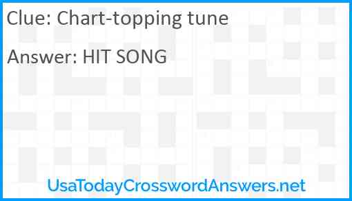 Chart-topping tune Answer