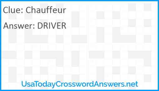 Chauffeur Answer