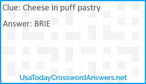 Cheese in puff pastry Answer