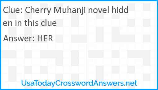 Cherry Muhanji novel hidden in this clue Answer