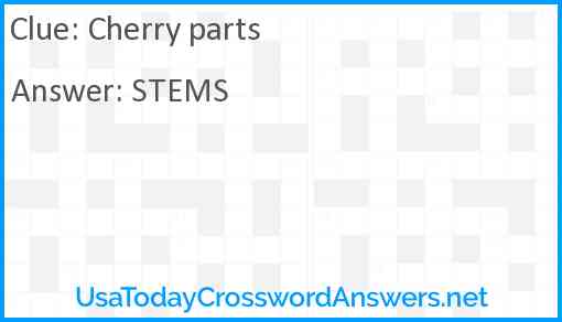 Cherry parts Answer