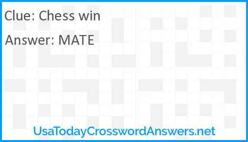 Chess win Answer