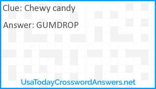 Chewy candy Answer