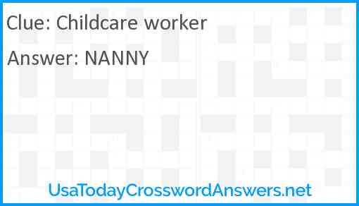 Childcare worker Answer