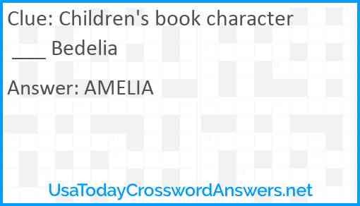 Children's book character ___ Bedelia Answer