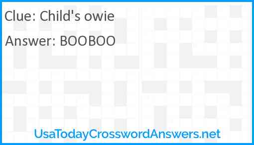 Child's owie Answer