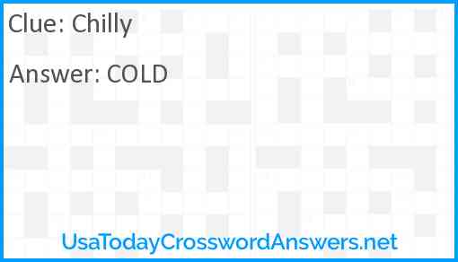 Chilly Answer