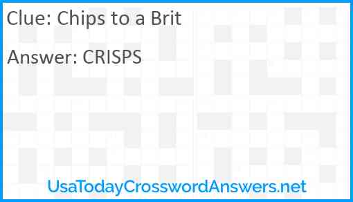 Chips to a Brit Answer