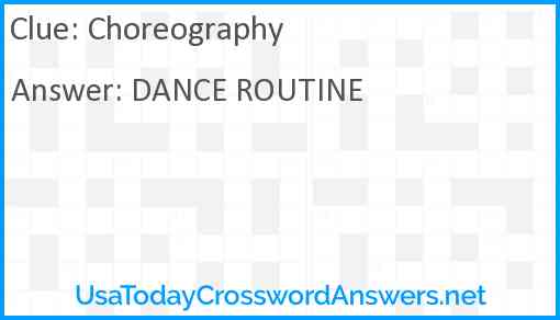 Choreography Answer
