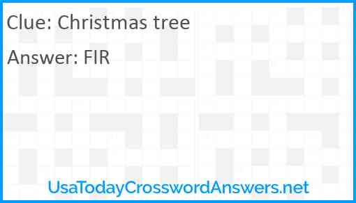 Christmas tree Answer