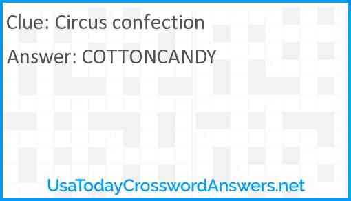 Circus confection Answer