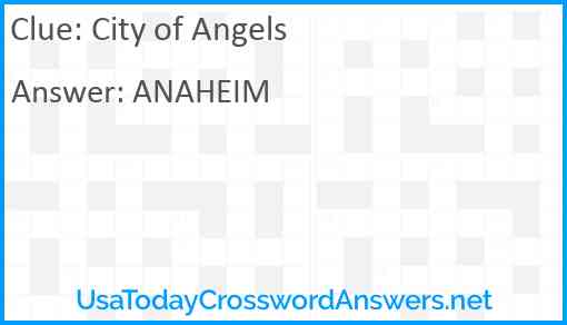 City of Angels Answer