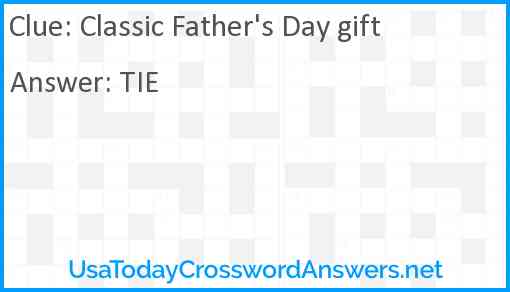 Classic Father's Day gift Answer