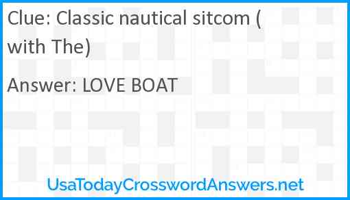 Classic nautical sitcom (with The) Answer