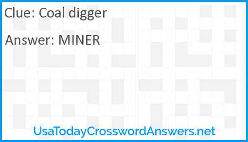 Coal digger Answer