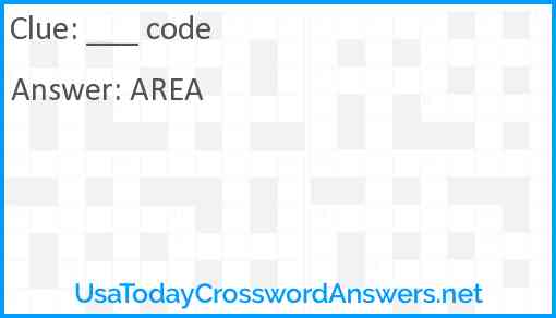 ___ code Answer