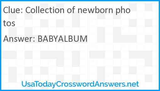 Collection of newborn photos Answer