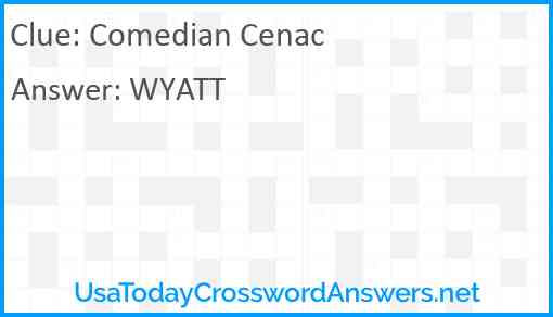 Comedian Cenac Answer