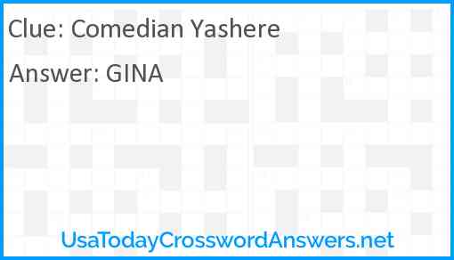Comedian Yashere Answer