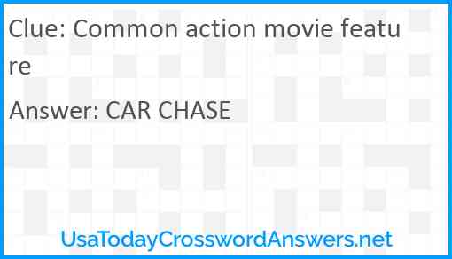 Common action movie feature Answer