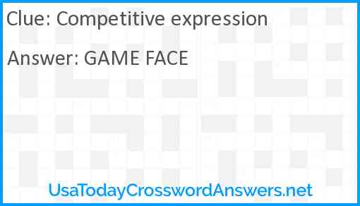 Competitive expression Answer