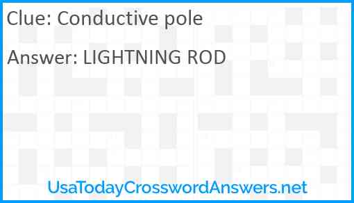 Conductive pole Answer