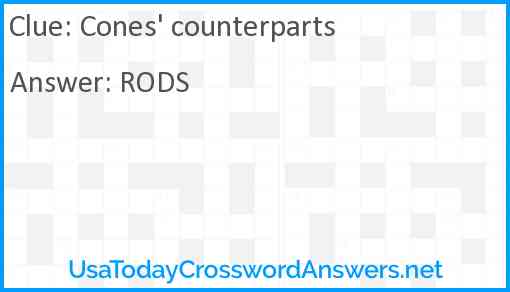 Cones' counterparts Answer