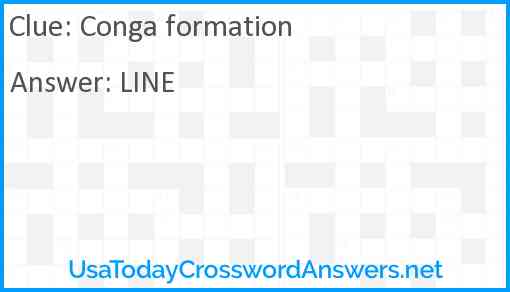 Conga formation Answer