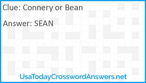 Connery or Bean Answer