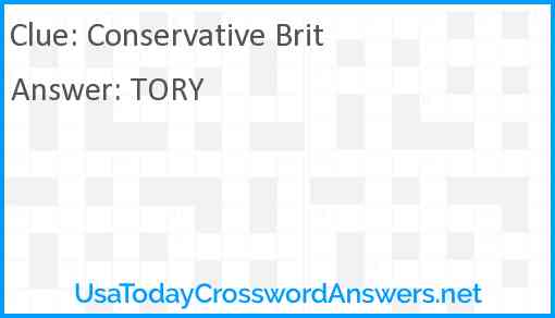 Conservative Brit Answer