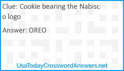 Cookie bearing the Nabisco logo Answer