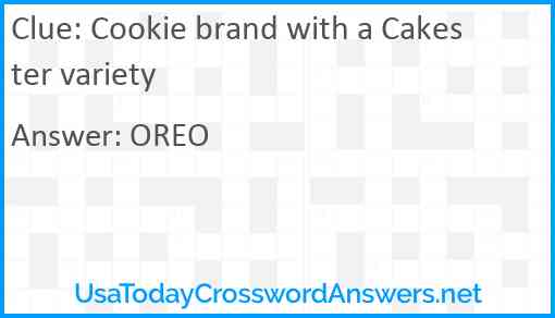 Cookie brand with a Cakester variety Answer