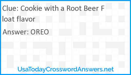 Cookie with a Root Beer Float flavor Answer