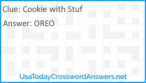 Cookie with Stuf Answer