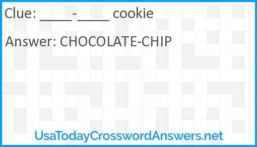 ____-____ cookie Answer