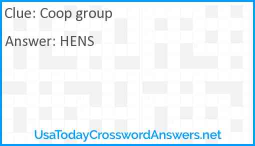 Coop group Answer