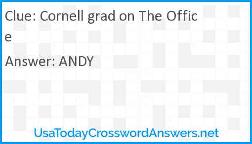 Cornell grad on The Office Answer
